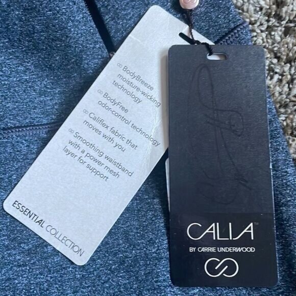 NWT Calia By Carrie Underwood Mid Rise Capri XS Gray - Picture 7 of 12